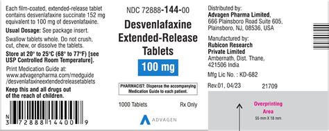 NDC Package 72888-143-30 Desvenlafaxine Tablet, Extended Release Oral