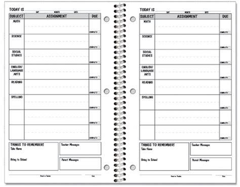 Assignment Notebook - Davis Elementary School 4th grade