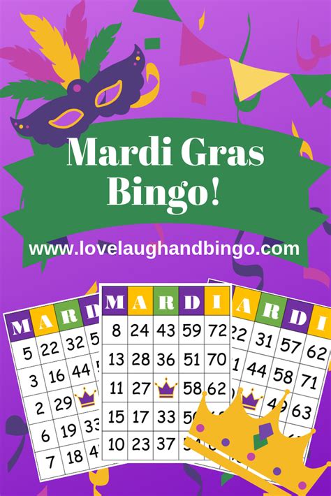 Mardi Gras Bingo Game