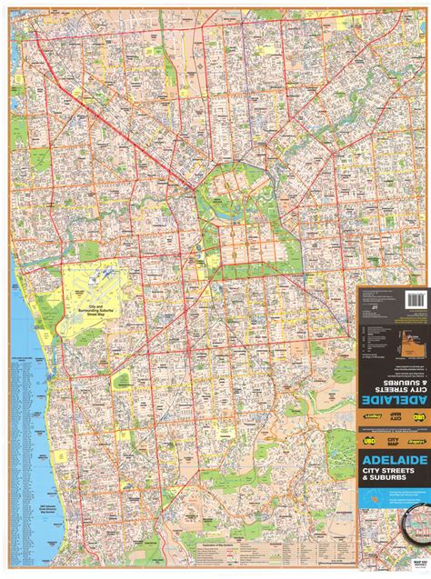 Buy Adelaide Suburban Map UBD Laminated, Wall Map - Mapworld