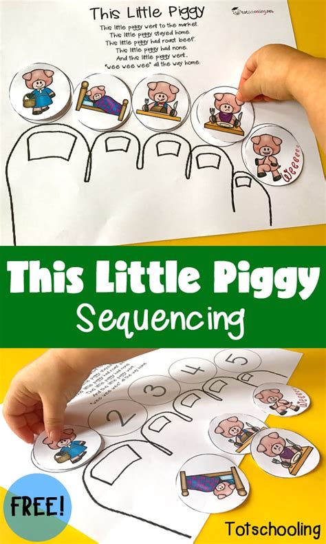 This Little Piggy Sequencing | Totschooling - Toddler, Preschool, Kindergarten Educational ...