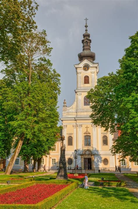 Bjelovar Cathedral of Teresa of Avila View from the Central Park Editorial Photo - Image of ...