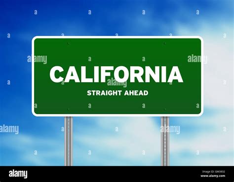 California Highway Sign Stock Photo - Alamy