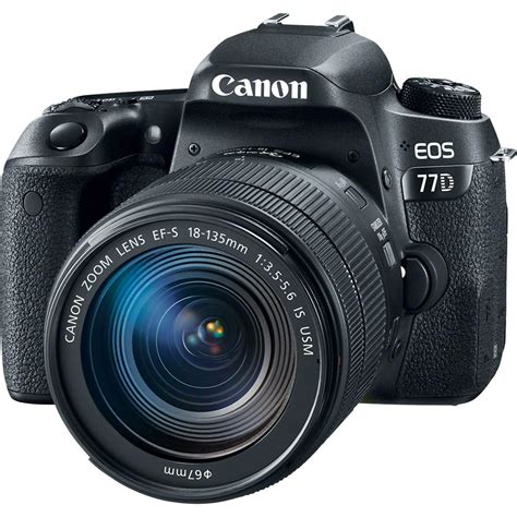 Canon EOS 77D DSLR Camera with 18-135mm USM Lens 1892C002 B&H