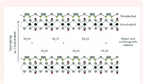 Kaolinite 1:1 molecular structure arrangement. | Download Scientific ...