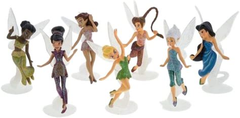 Disney Parks Pixie Hollow Fairies Collectible Piece Figure Set ...