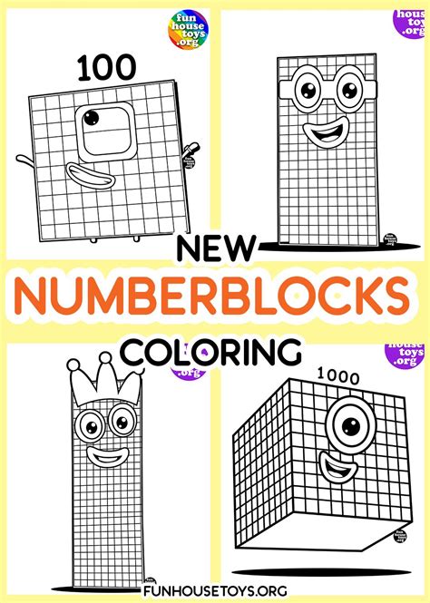 Numberblocks Coloring Pages 100