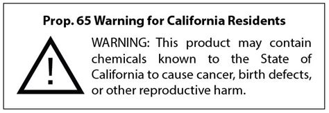 Information about State of California Proposition 65 – EdgeStar