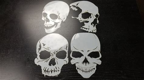 Skull Stencil Series | How To Airbrush Better With Templates custom ...