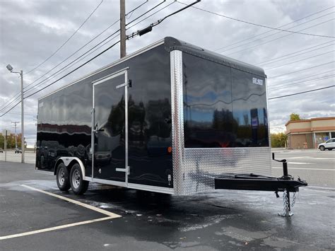 Enclosed Car Hauler Trailer 8.5’x20′ BLACK Car Mate Custom | Ron's Toy Shop