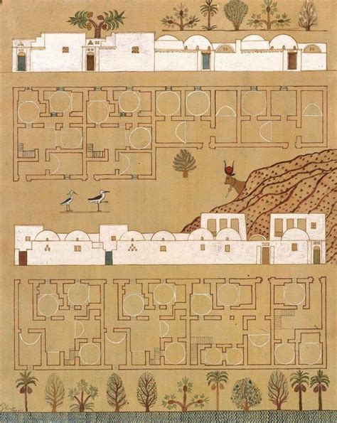 Hassan Fathy - Gouache for New Gourna, 1945-47 ... | Hidden Architecture