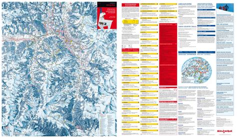 Large scale guide and piste map of Kitzbuhel Ski Area - 2010 | Tyrol | Austria | Europe ...