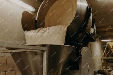 Premium Photo | Machine for kneading bread in a bakery oven