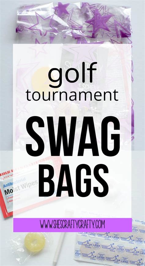 She's crafty: Swag bags for a golf tournament