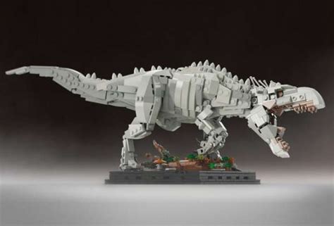 The Indominus Rex in Jurassic World Built with LEGO Bricks Instead of Genetic Modification ...