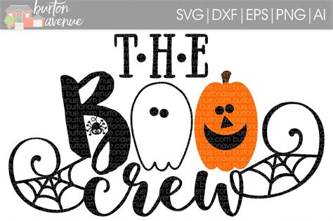 The Boo Crew cut File - SVG DXF EPS AI PNG (40590) | SVGs | Design Bundles