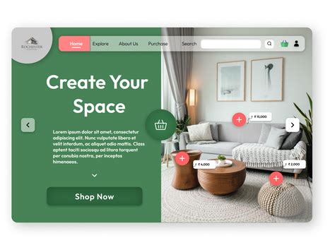 Furniture Shop UI Website Design by Ebinezer Manickam on Dribbble