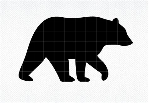 Bear Silhouette SVG, Bear SVG, Bear PNG Graphic by SVG DEN · Creative ...