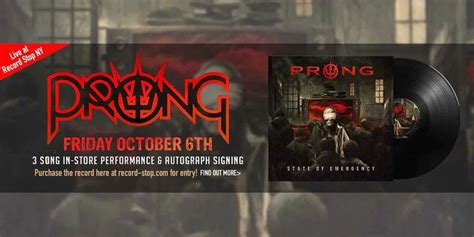 Prong In-Store Performance & Signing, Record Stop, Patchogue, October 6 ...