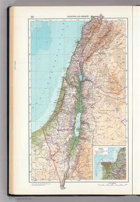 151. Palestine and Lebanon. The World Atlas. - David Rumsey Historical Map Collection