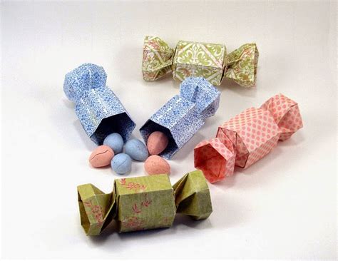 origami candy box ~ art projects craft ideas