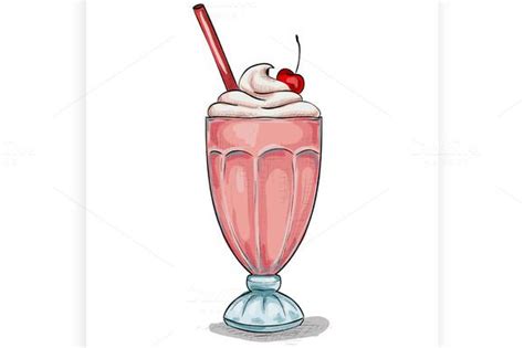 Milk shake cocktail color | Candy drawing, Milkshake, Colorful pictures