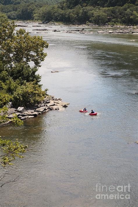 Tubing on the Potomac River at Harpers Ferry Photograph by William Kuta ...