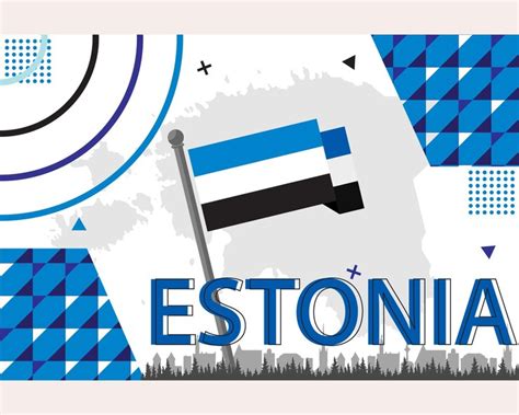 Premium Vector | Estonia national day banner with estonian celebration ...