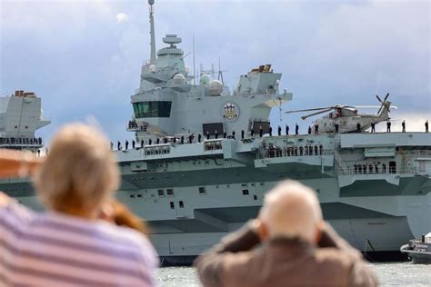 The $3.85bn HMS Prince of Wales has set sail for the US - Britain's ...