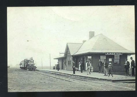 REAL PHOTO RINGSTED IOWA RAILROAD DEPOT TRAIN STATION POSTCARD COPY on eBid United States ...