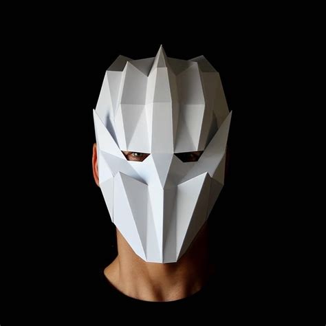 Geometric Mask - Full face mask you can make with this template | Paper ...