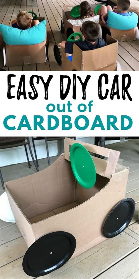 Diy cardboard box cars and movie night – Artofit