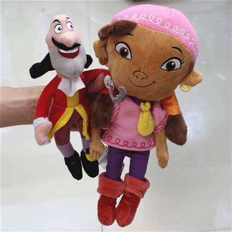 1 piece 22cm 30cm Jake and the Neverland Pirates Captain Hook Jake Izzy Plush Toys Figure ...