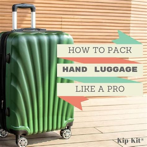 How To Pack Your Hand Luggage Like A Pro | Hand luggage, Luggage ...