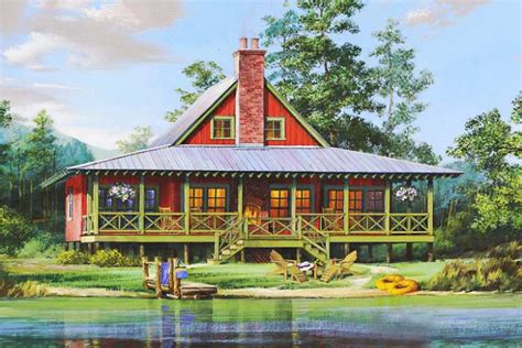 Lake Front Plan: 1,665 Square Feet, 2 Bedrooms, 2 Bathrooms - 7922-00226