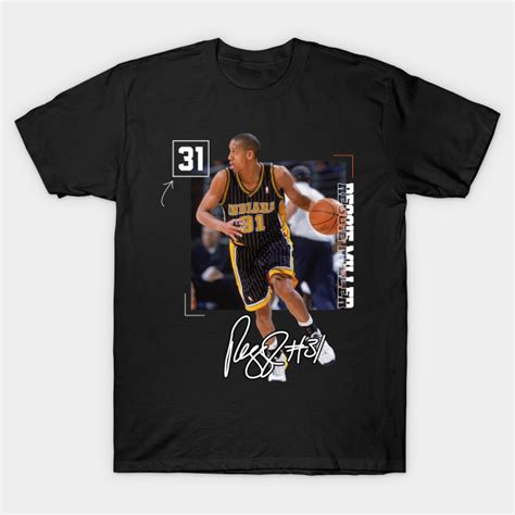 Reggie Miller Choke Sign Basketball Legend Signature Vintage Retro 80s ...