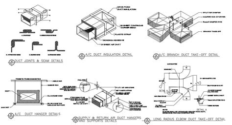 Air Conditioning Duct Design CAD Drawing - Cadbull