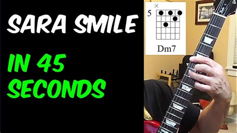 Sara Smile Guitar Lesson | Hall and Oates Less than a Minute #shorts - YouTube