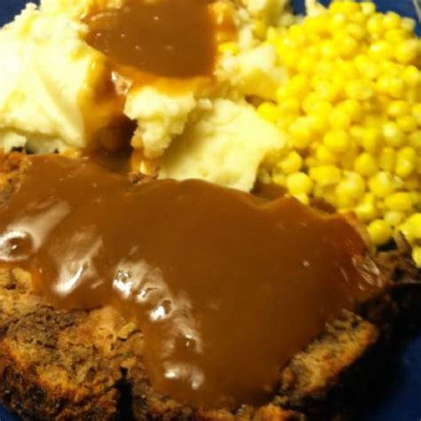 meatloaf, mashed potatoes and corn | Food, Comfort food, Meatloaf