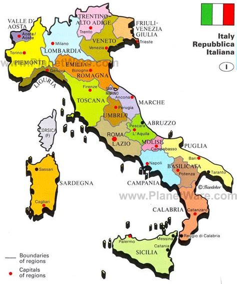 Italien - Republik Karte | Italy map, Map of tuscany italy, Tuscany italy