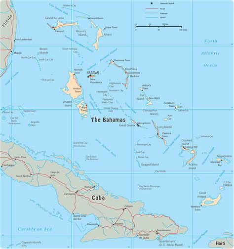 Map of The Bahamas