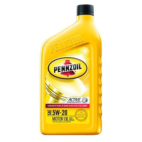 Pennzoil 5W-20 Conventional Motor Oil - 1 Qt.-550022779 - The Home Depot