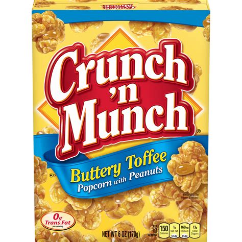 Crunch 'n Munch Buttery Toffee Popcorn with Peanuts, 6 Oz - Walmart.com - Walmart.com