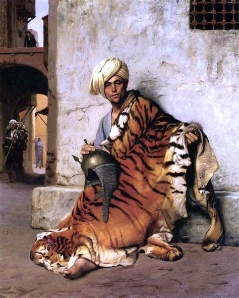 Pelt Merchant, Cairo by Jean-Leon Gerome - Hand Painted Oil Painting | Painting reproductions ...