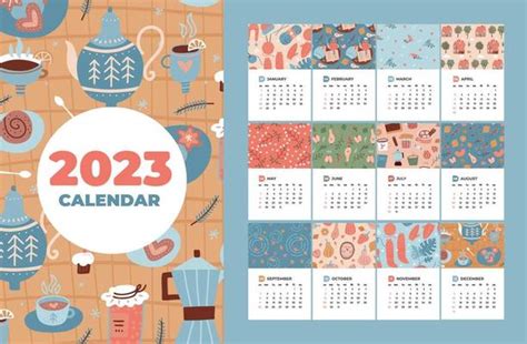 Calendar 2023 Vector Art, Icons, and Graphics for Free Download