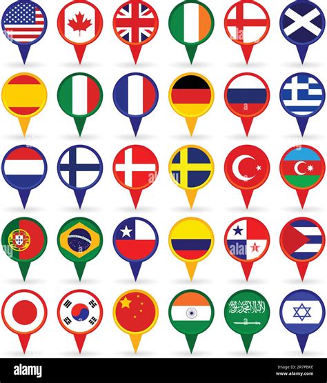 vector set of world flags Stock Vector Image & Art - Alamy