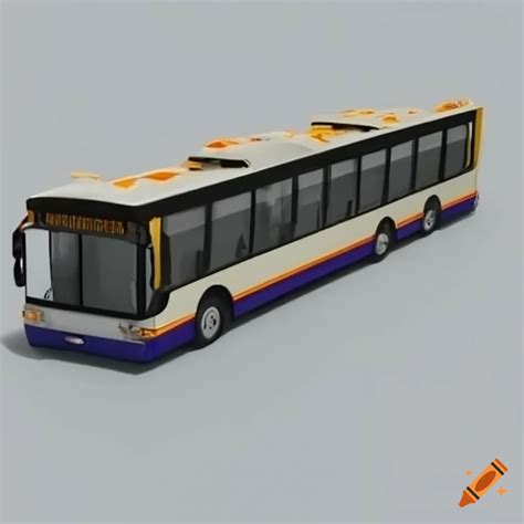 3d rendering of a bus on Craiyon