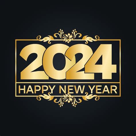 Premium Vector | Vector happy new year 2024 banner in modern style