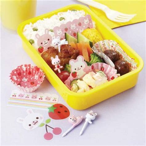 kawaii rabbit strawberry bento accessories kit for Bento Box - Bento Accessories - Bento Boxes ...