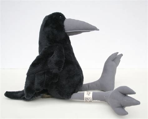 Black Crow Plush Birdie, Cuddly Raven Plush Toy - New feature! Color variations, Personalized outfit